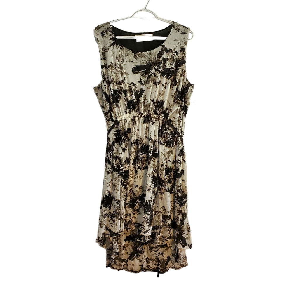 Millennial Threads Black & White Sleeveless Abstract Dress Size XL‎ New